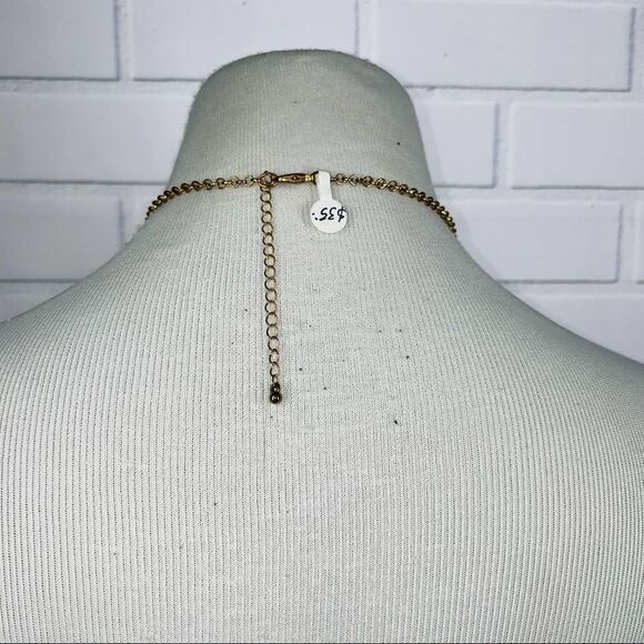 NWT Handmade Pink, Red & White Statement Necklace - Picture 4 of 12